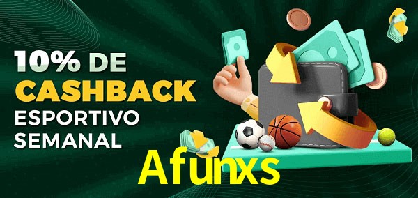 10% de bônus de cashback na Afunxs